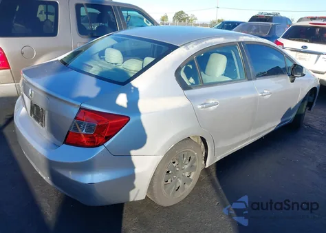 2012 Honda Civic Lx z USA, uszkodzony, nr VIN 19XFB2F53CE385696